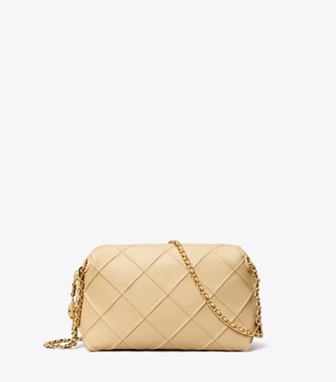 Tory Burch designer crossbody bags Fleming Soft Crossbody Bag in Vanilla Soft Serve front