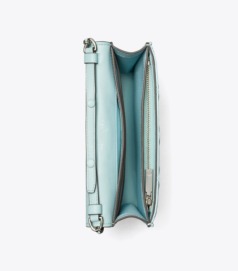 Tory Burch designer mini bags Fleming Soft Crossbody in Geyser angle