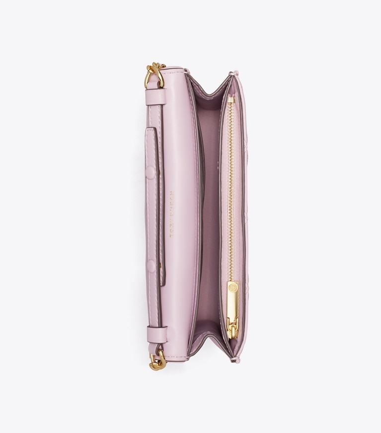 Tory Burch designer mini bags Fleming Soft Crossbody in Pale Purple angle