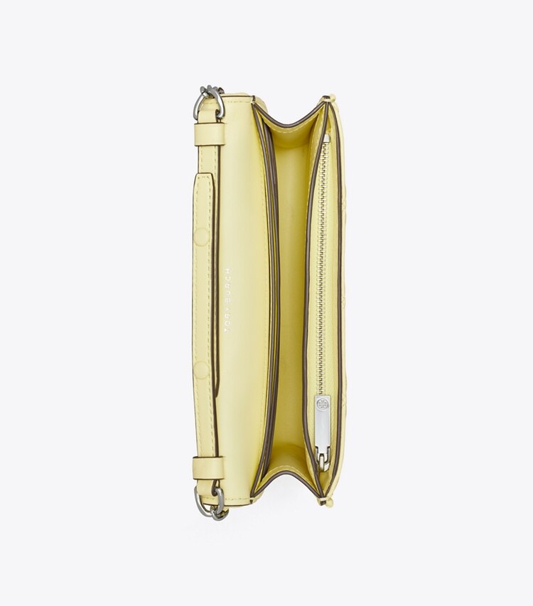Tory Burch designer mini bags Fleming Soft Crossbody in Lemon Zest overhead