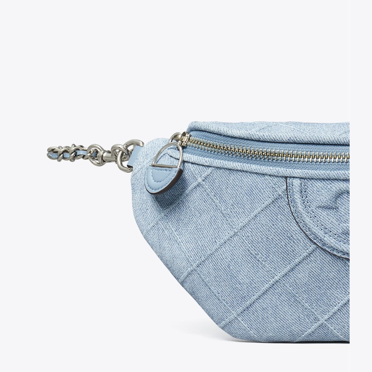 Fleming Soft Denim-Print Suede Belt Bag: Women's Designer