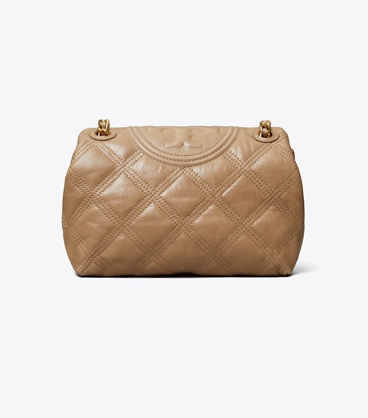 Tory Burch designer shoulder bags Fleming Soft Glazed Small Convertible Shoulder Bag in ALMOND FLOUR back
