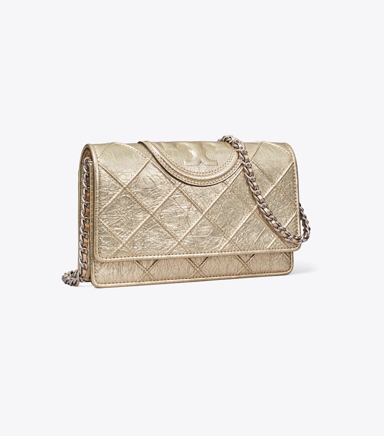 Tory burch fleming on sale metallic