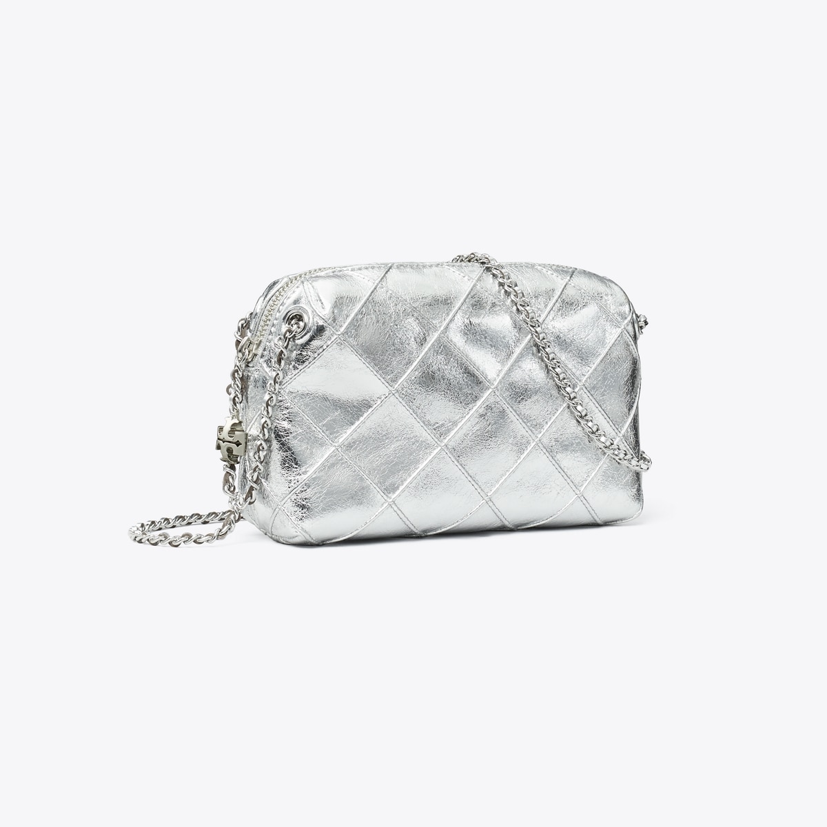 ショートサイズ　イタリアンレザー　シュリンク　シルバー925クロスボール fleming-soft-metallic-
