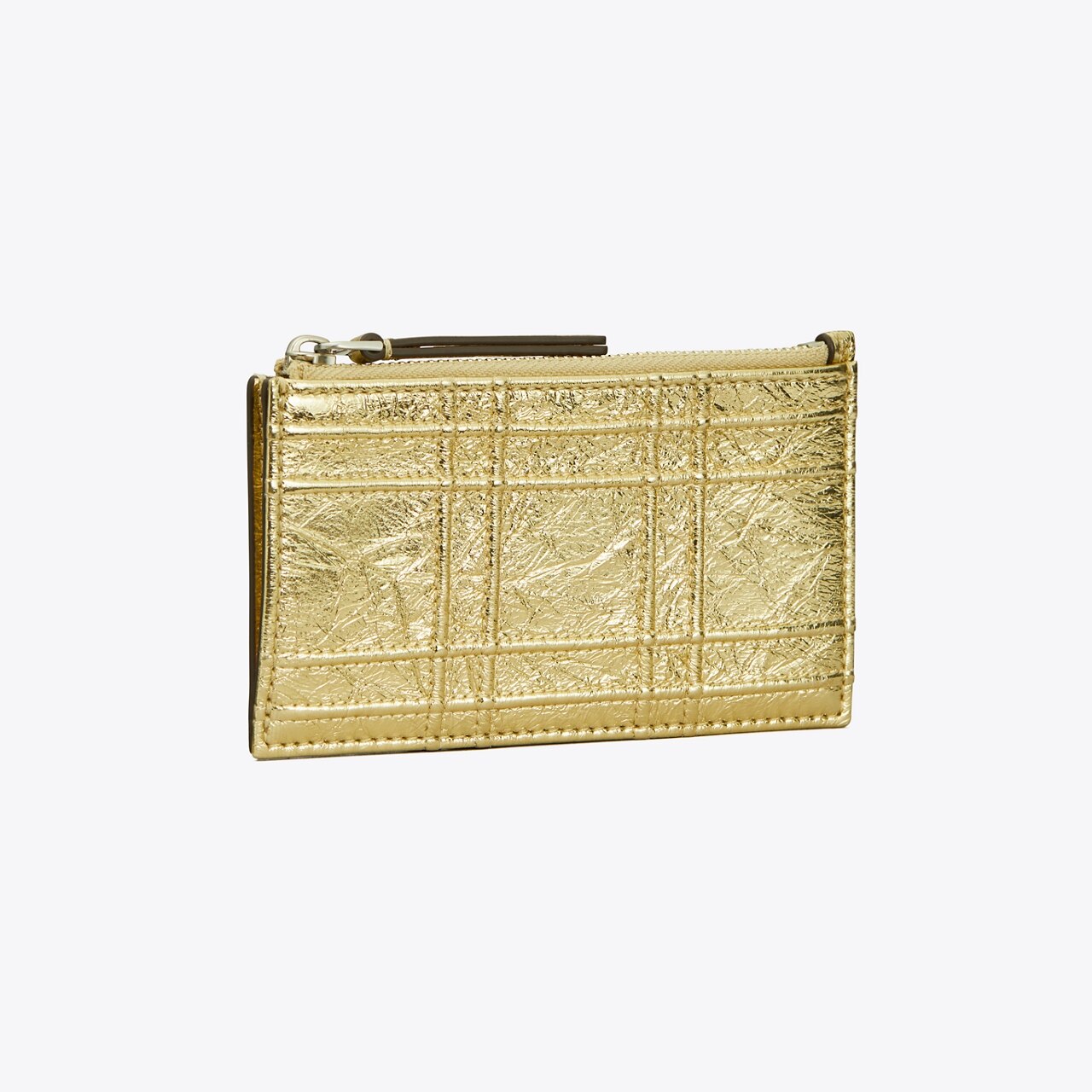Tory Burch Fleming Soft Zip Card Case - Black/Gold