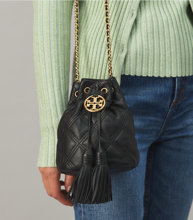 Tory burch clearance fleming mini bucket