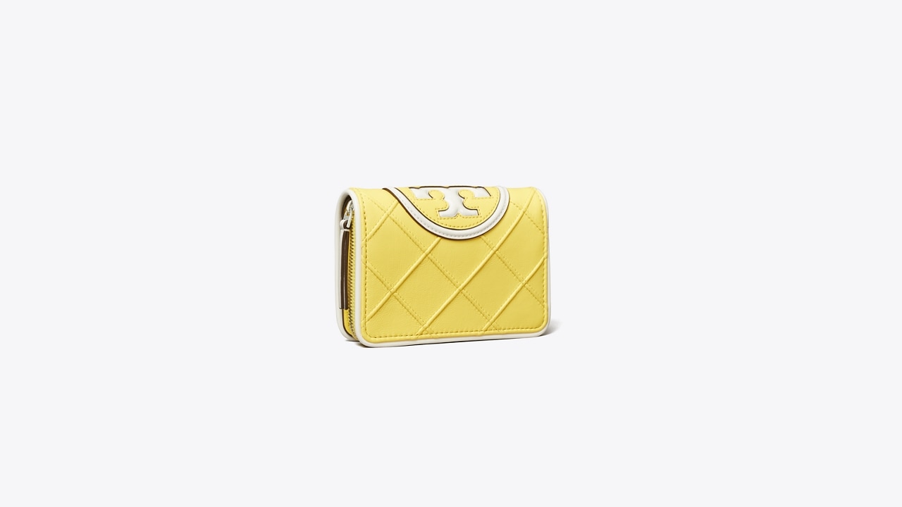 Tory burch fleming bifold mini online wallet