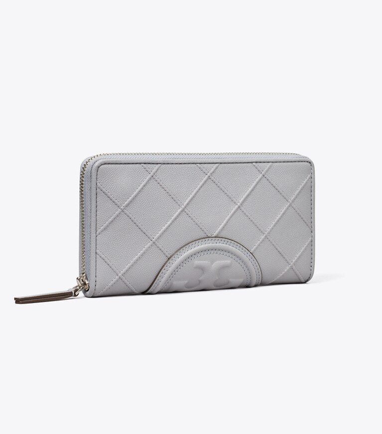 Tory Burch authentic Quilted Wallet in Gray