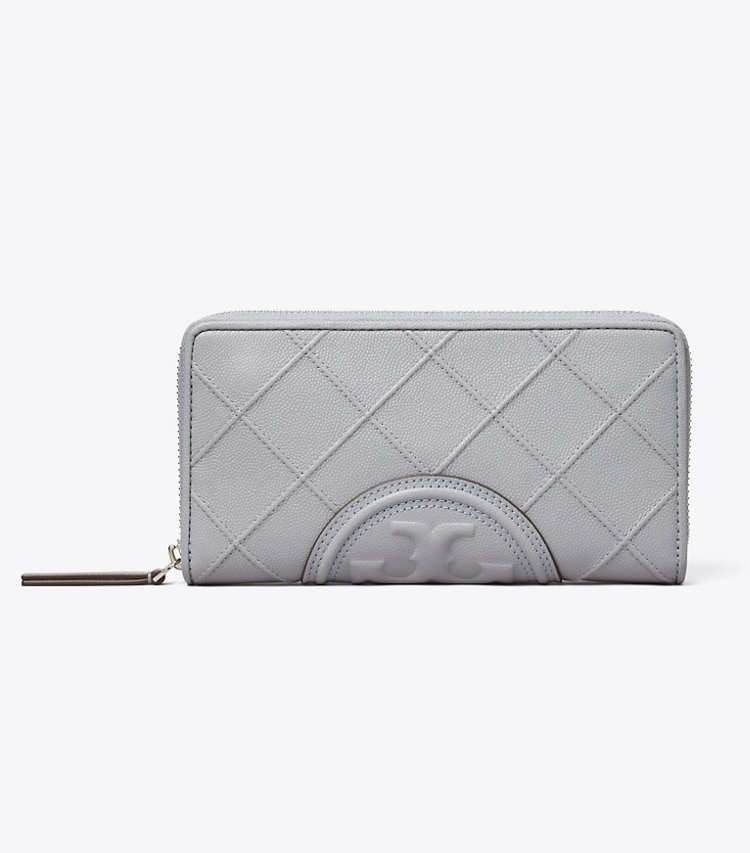 Fleming Soft Polished-Grained Zip Continental Wallet: Women's Designer ...