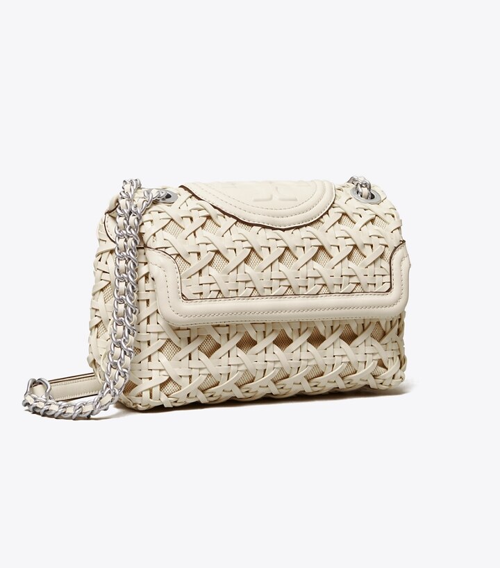 tory burch basket weave clutch