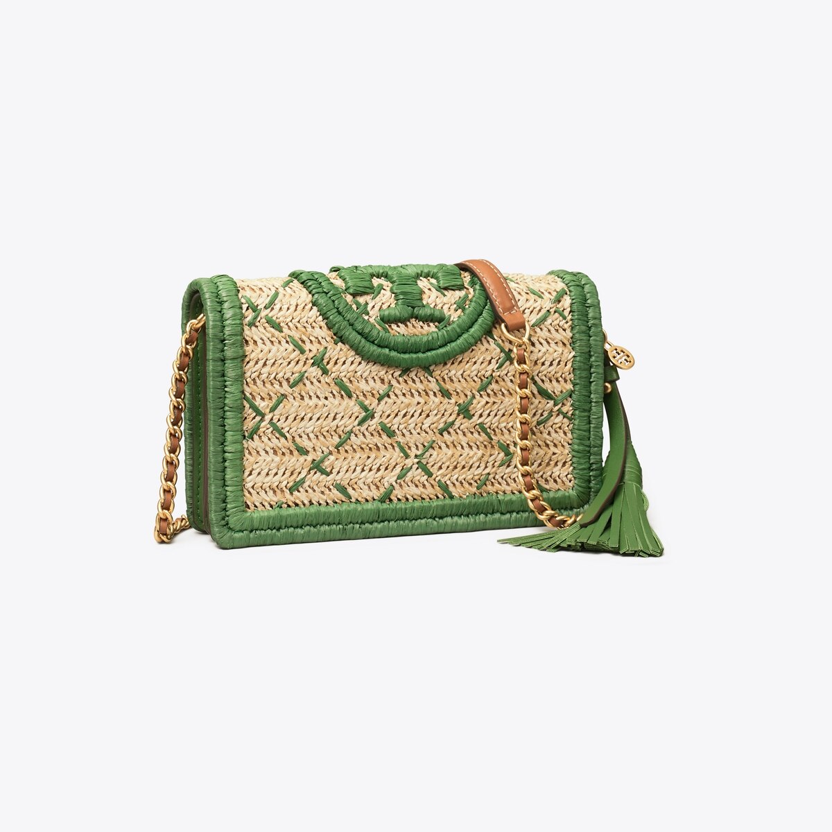 tory burch fleming soft straw wallet crossbody