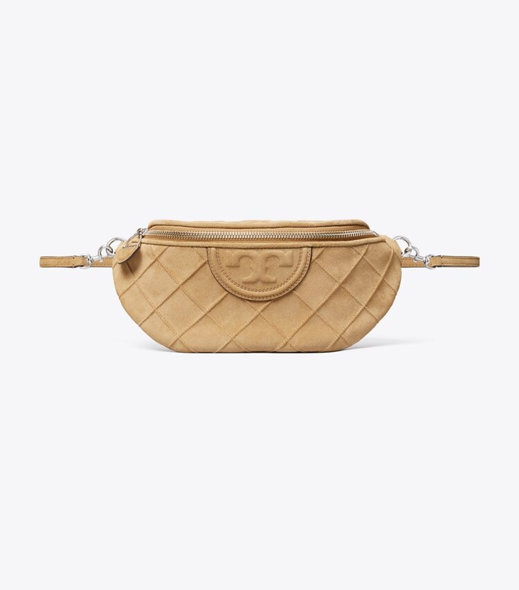 Tory Burch designer belt bags Fleming Soft Suede Belt Bag in Stone additional