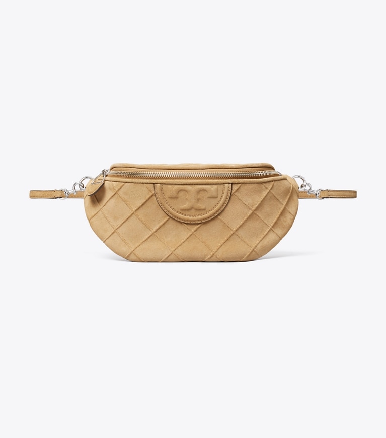 Tory Burch designer belt bags Fleming Soft Suede Belt Bag in Stone additional