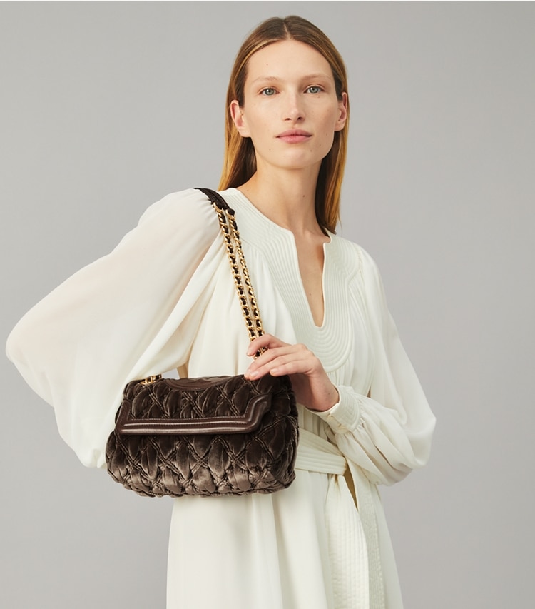 Fleming Soft Velvet Small Convertible Shoulder Bag: Women's Designer ...