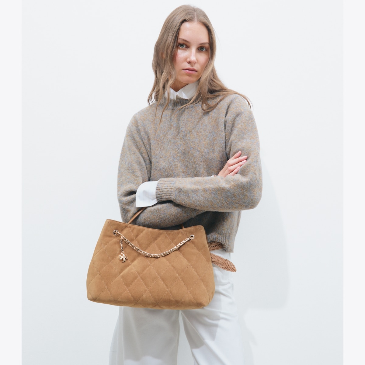 FLEMING SUEDE CARRYALL - thumbnail 3