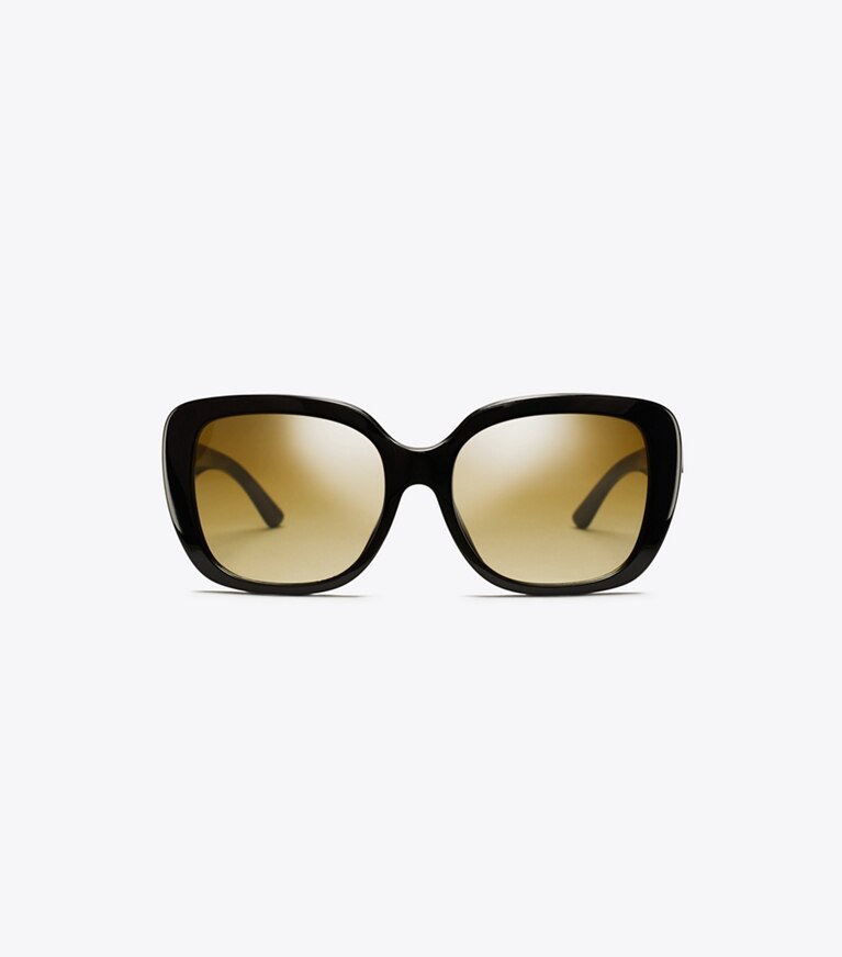 Tory Burch designer sunglasses & eyewear Fleming Sunglasses  in Black front
