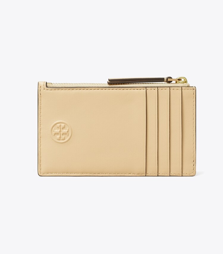 Tory Burch designer card cases Fleming Zip Card Case in Soft Serve back