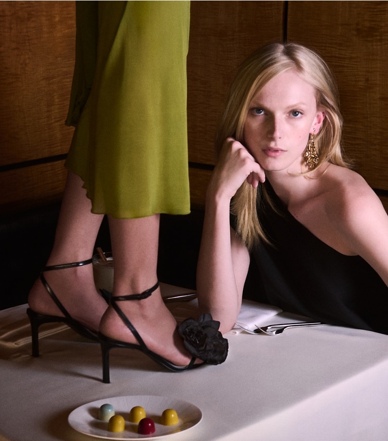 Flower Heeled Sandal