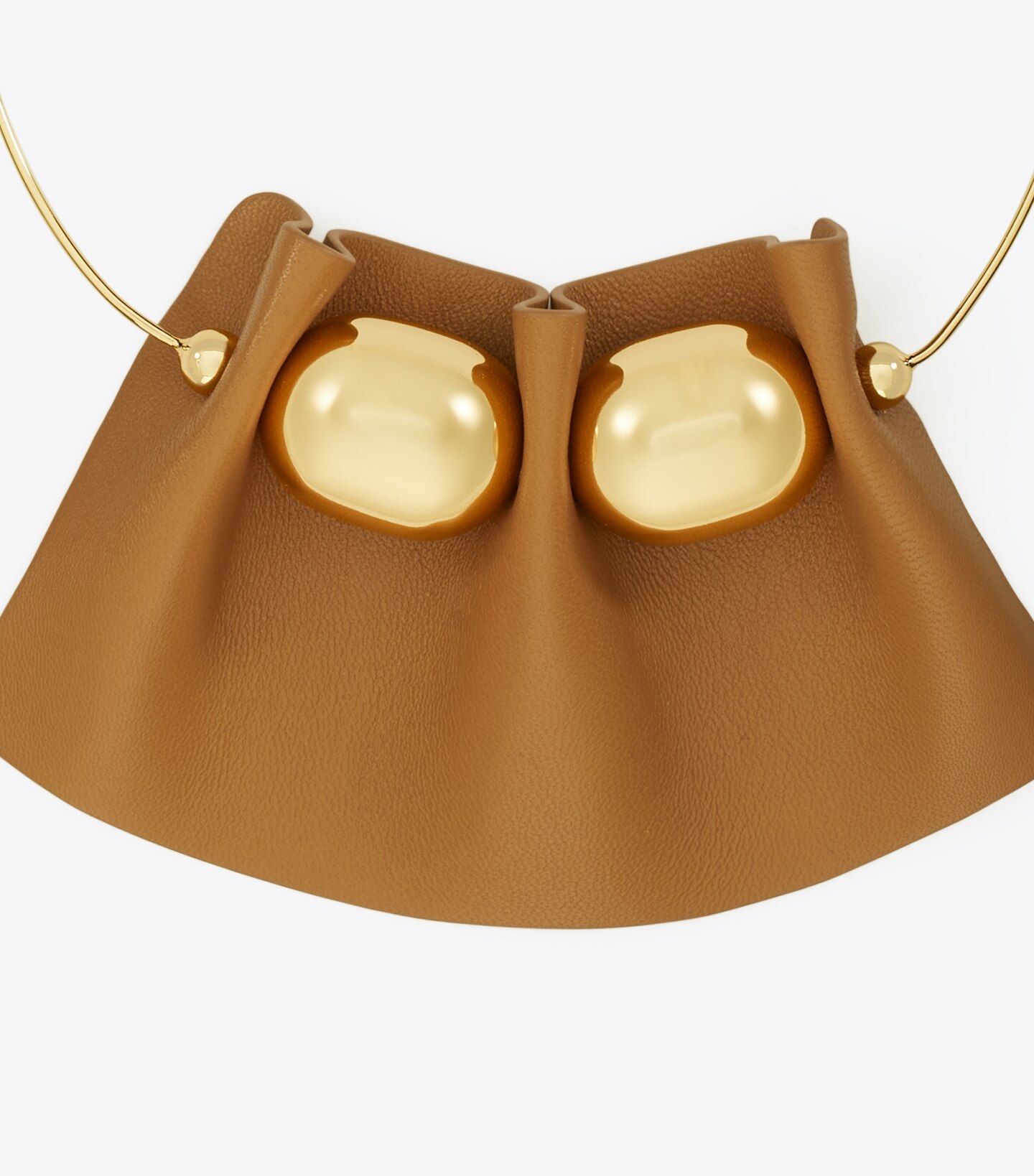 Fluted Leather Collar Necklace