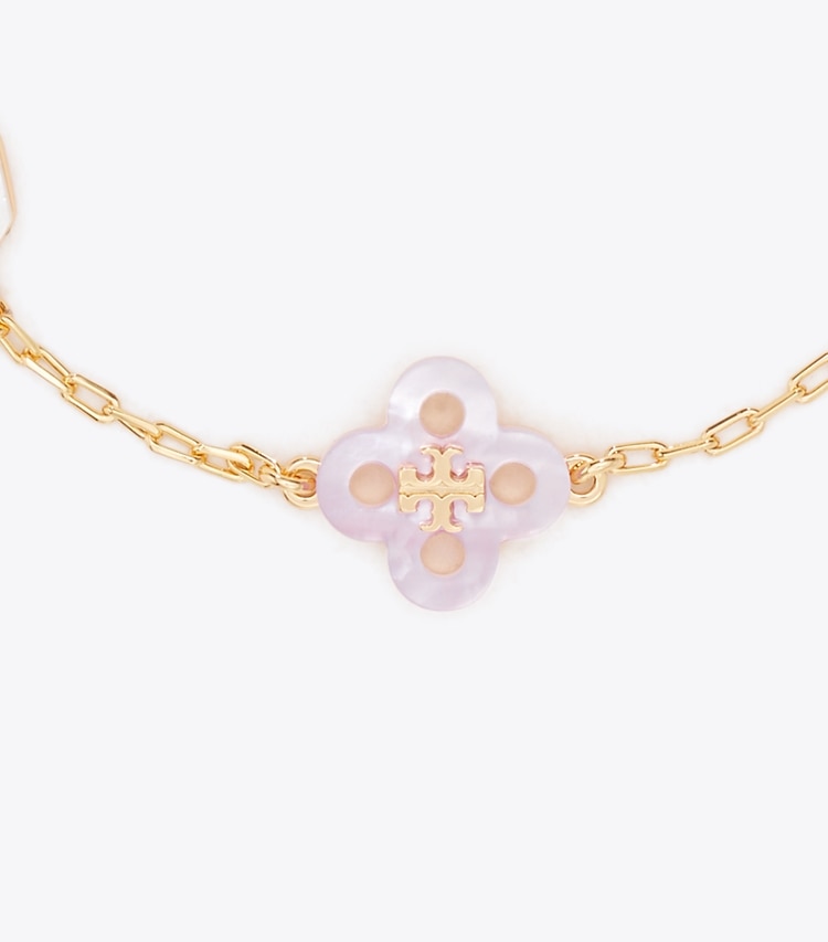 Tory Burch designer bracelets Forget Me Not Bracelet in Tory Gold / MOP Multi detail