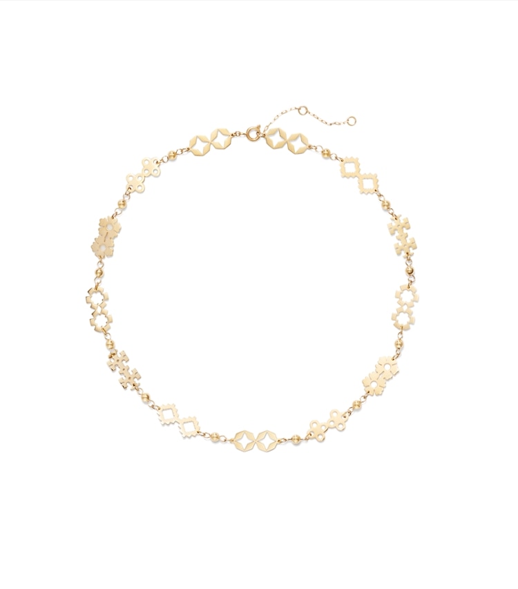 Tory Burch designer halsketten Forget Me Not Clover Halskette in Tory Gold additional