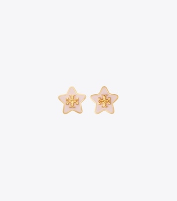 フォーゲットミーノット エナメル フラワー スタッズ ピアス