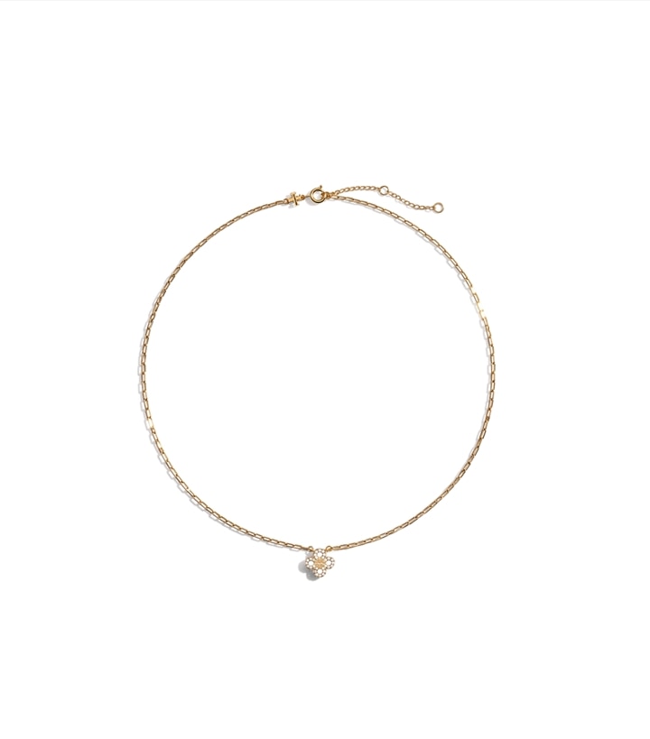 Forget Me Not Pavé Pendant Necklace