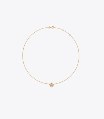 フォーゲットミーノット エナメル フラワー ペンダント ネックレス