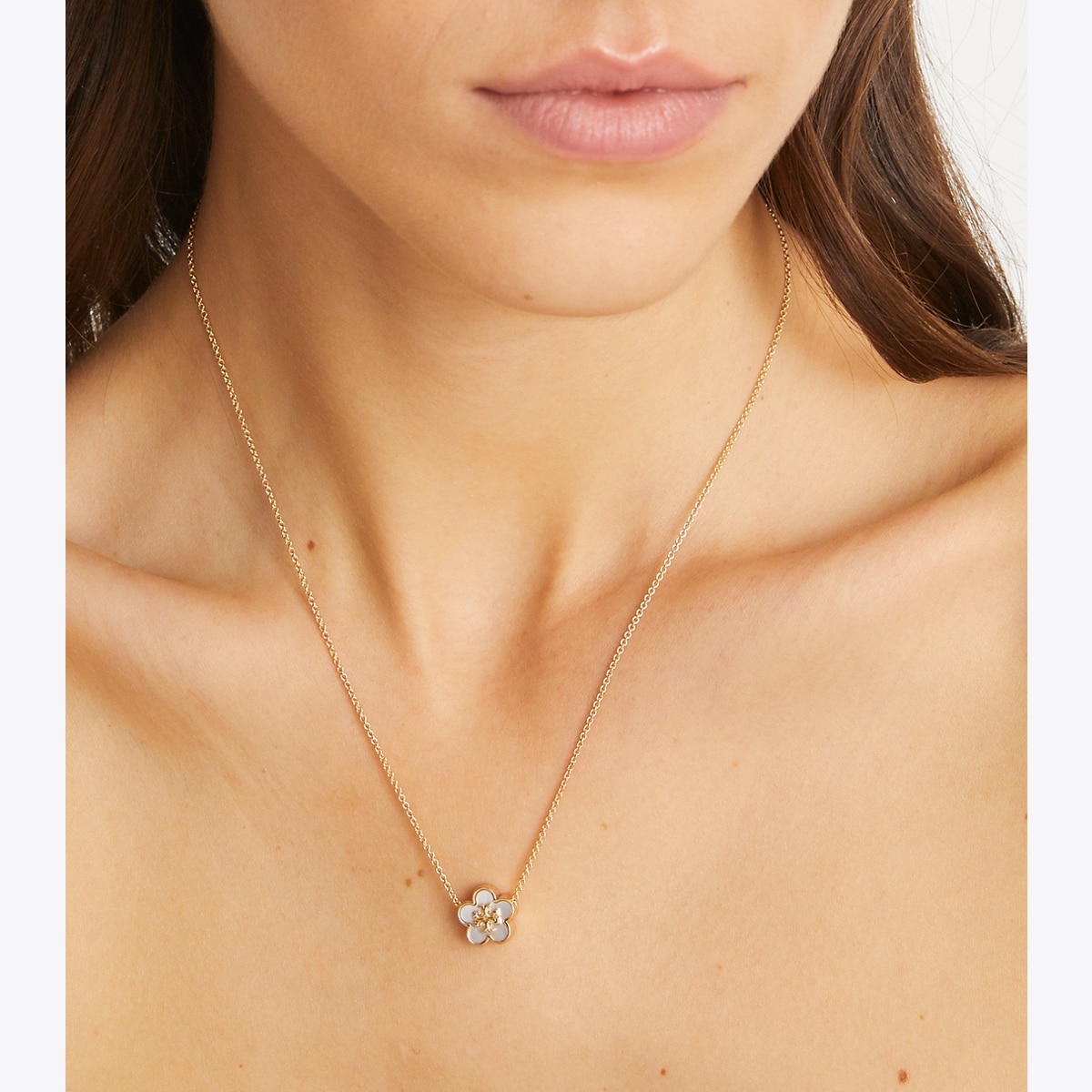 Forget Me Not Pendant Necklace: Women's Designer Necklaces | Tory
