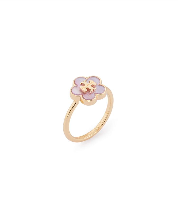 Tory Burch designer rings Forget Me Not Ring in Tory Gold / Pink additional