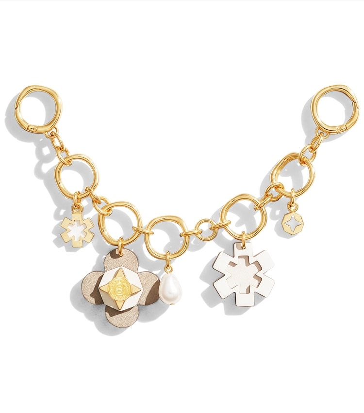Tory Burch designer taschenanhänger & schlüsselringe Forget Me Not Taschenkette in Tory Gold additional