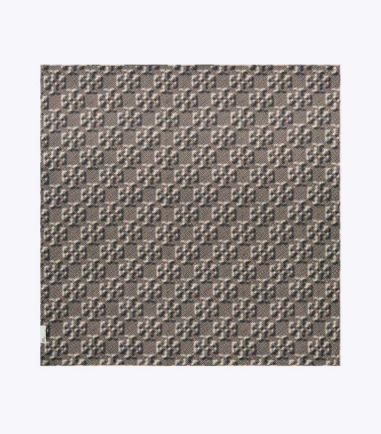 Tory Burch designer sciarpe Foulard quadrato in seta Pixel Flower in Pixel Flower Silk Square Blush packable reversible