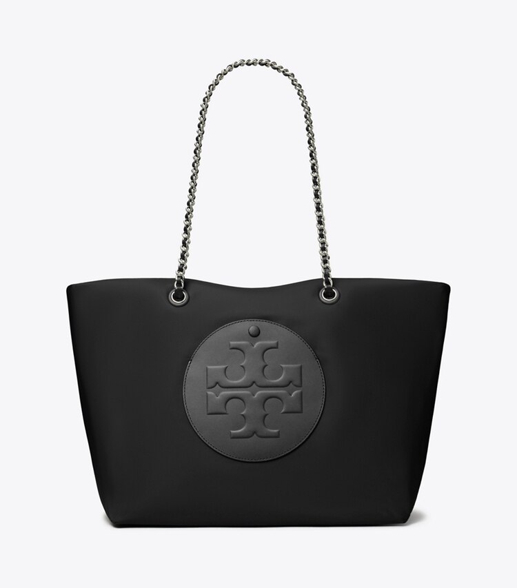 Tory Burch designer cabas Fourre-Tout à chaîne Ella dans Black de face