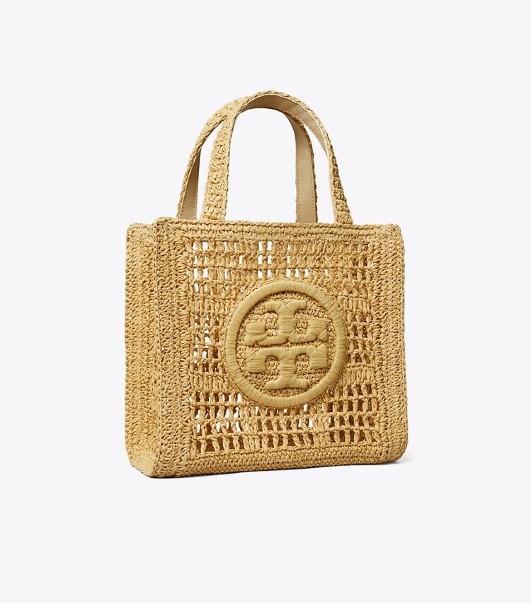 Tory Burch designer cabas Fourre-tout Ella crocheté à la main dans Natural angle