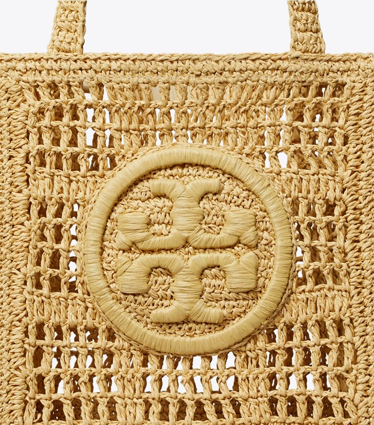 Tory Burch designer cabas Fourre-tout Ella crocheté à la main dans Natural détails