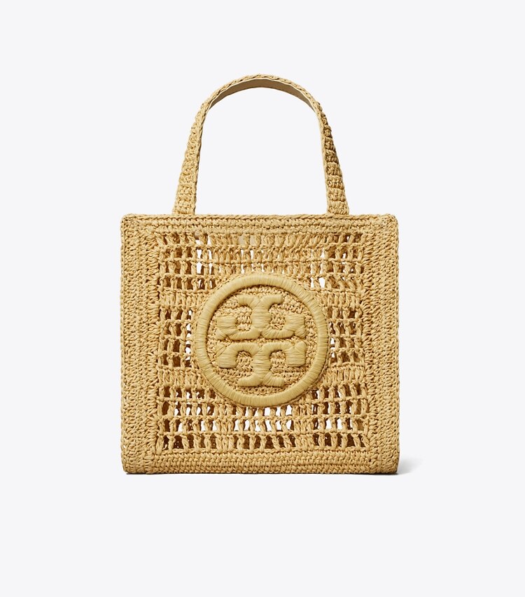 Tory Burch designer cabas Fourre-tout Ella crocheté à la main dans Natural de face