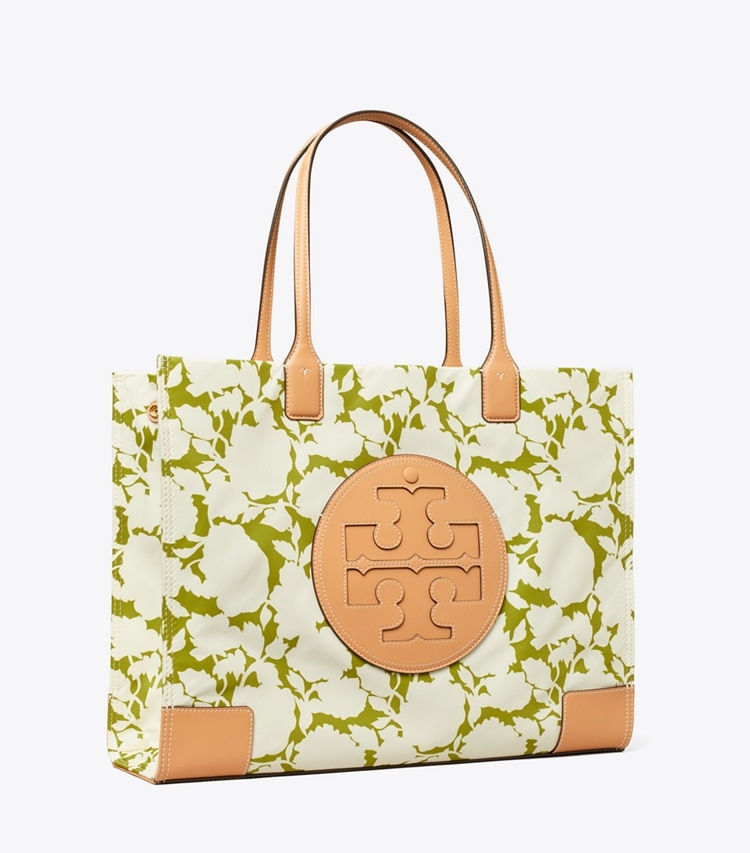Tory Burch designer cabas Fourre-tout Ella imprimé dans Green Bold Flower angle