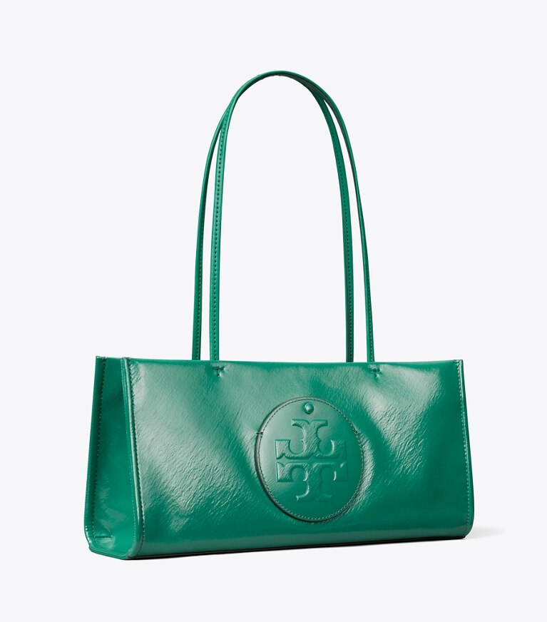 Tory Burch designer cabas Fourre-tout horizontal Ella dans Bright Malachite angle