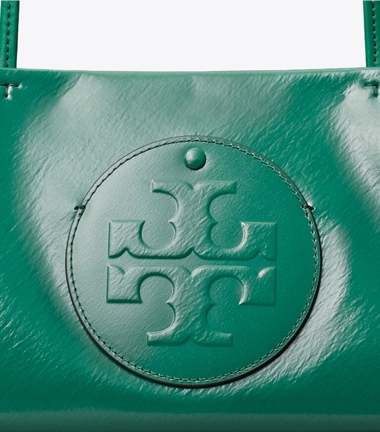 Tory Burch designer cabas Fourre-tout horizontal Ella dans Bright Malachite détails