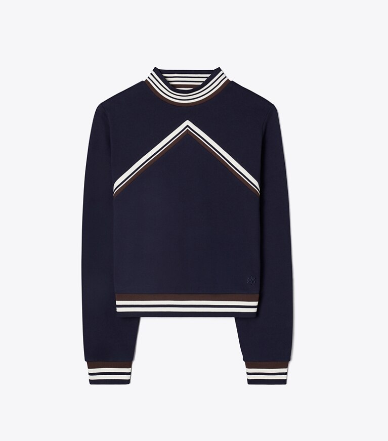 Tory burch chevron sweatshirt sale