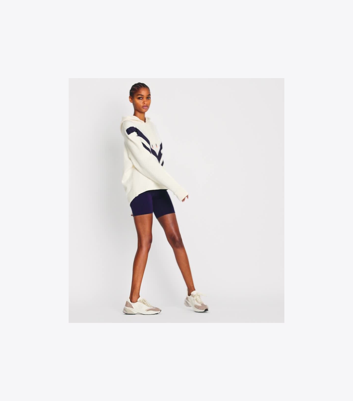 French Terry Chevron Hoodie