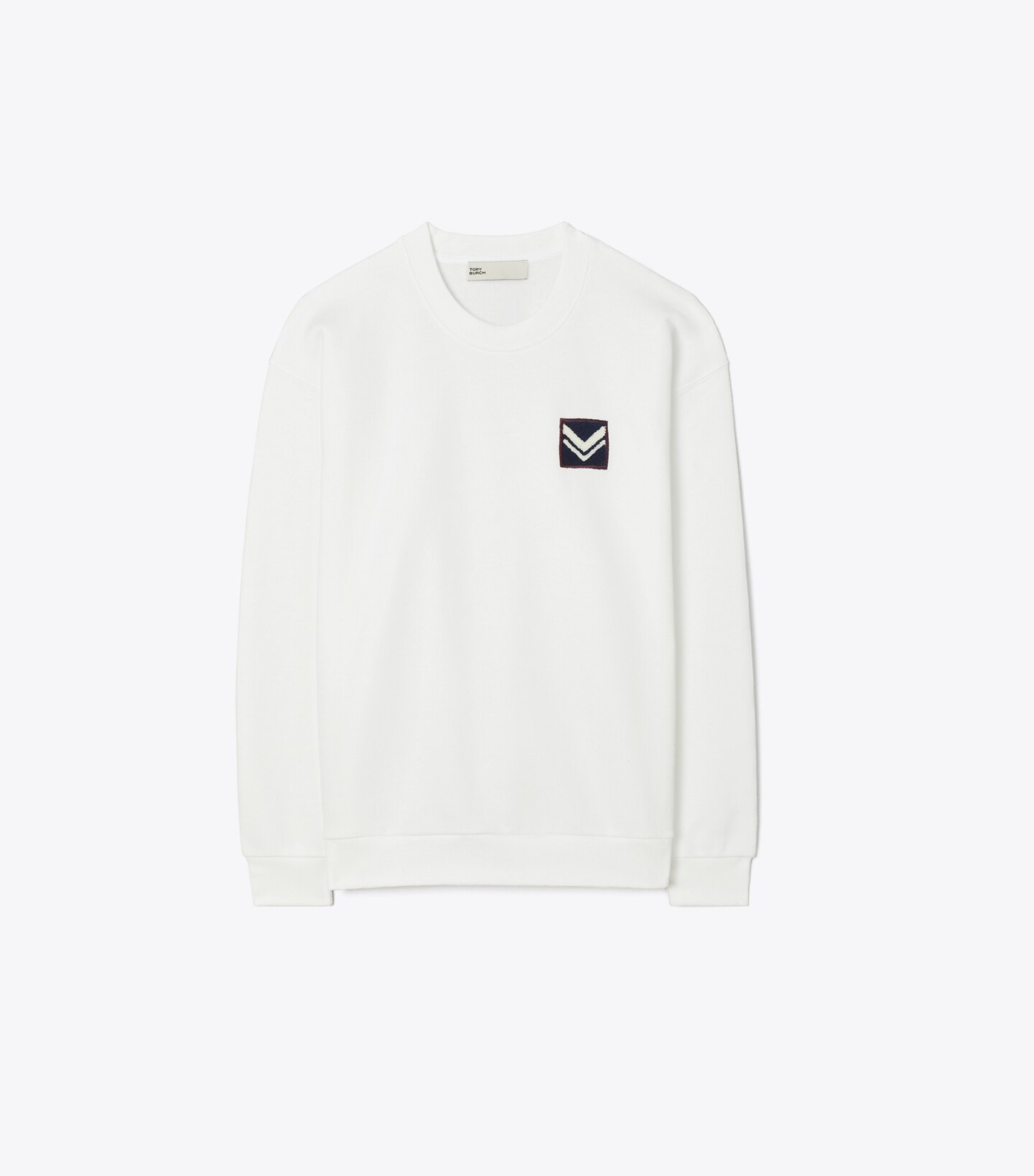 French Terry Chevron Patch Crew