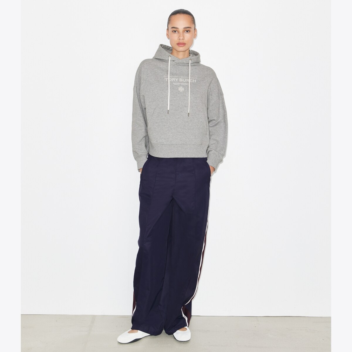 French Terry Hoodie: Women's Designer Sweaters | Tory Burch