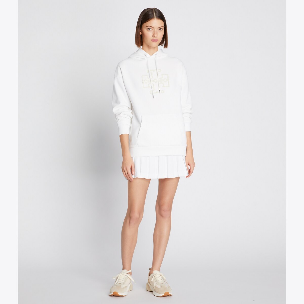 French Terry Logo Hoodie: Women's Designer Sweaters | Tory Sport