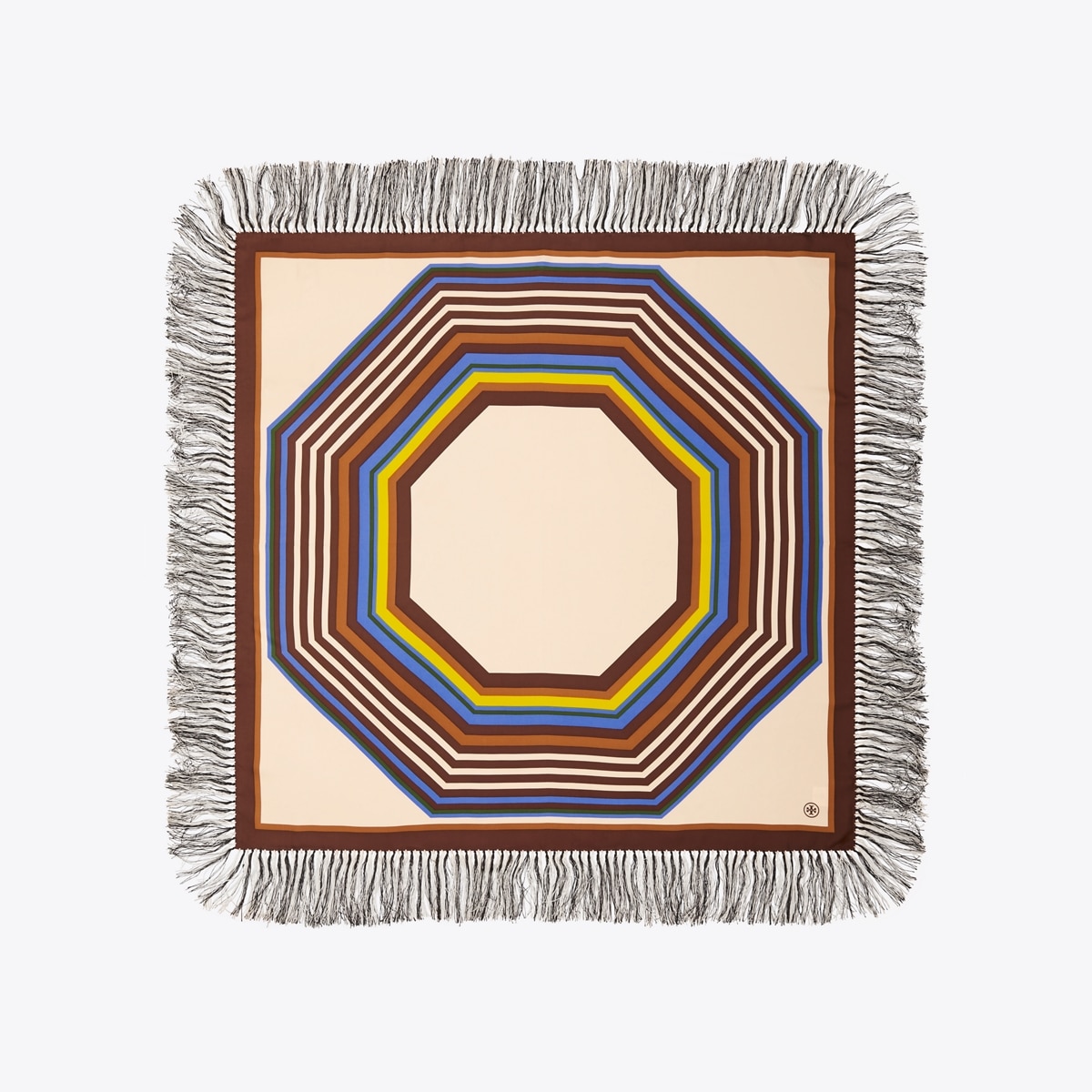 Fret Silk Square Scarf: Women's Designer Scarves | Tory Burch