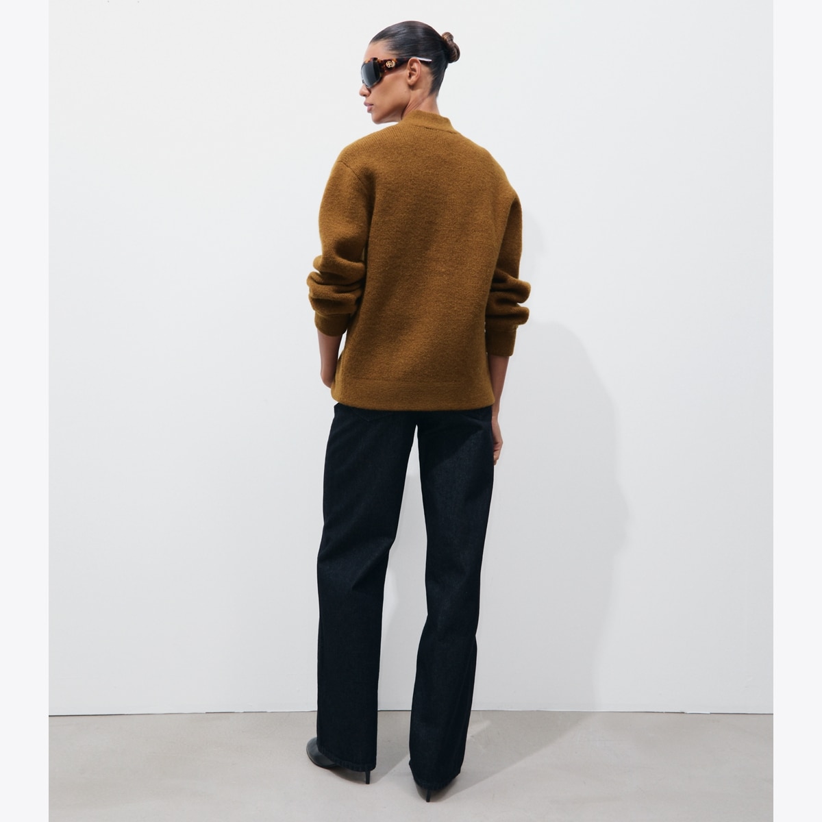 FRONT-TIE WOOL CARDIGAN - thumbnail 5
