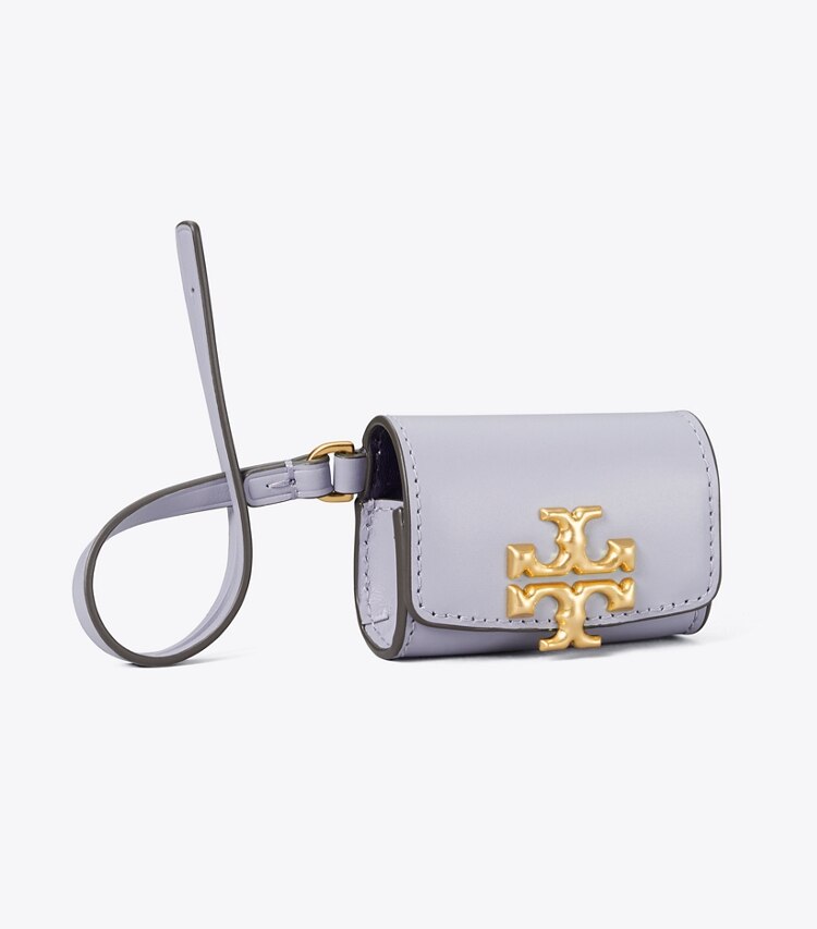 Tory Burch diseñador accesorios tecnológicos Funda Eleanor para AirPods en Cloud Blue ángulo