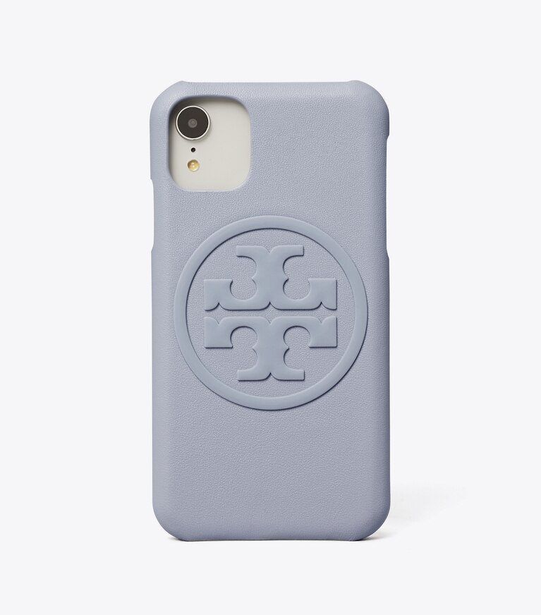 Tory Burch diseñador accesorios tecnológicos Funda Perry Bombé para iPhone 11 en Cloud Blue teléfono