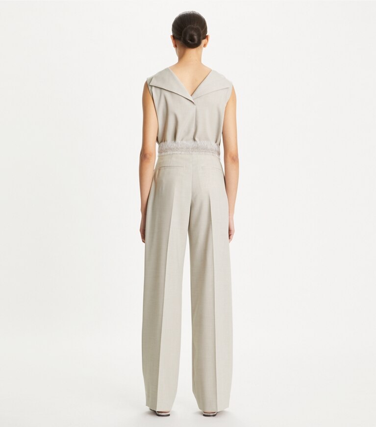 Funnel Neck Drapey Mélange Tank: Women 