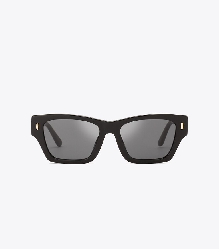 Tory Burch diseñador gafas de sol y anteojos Gafas de sol geométricas Miller en BLACK frente